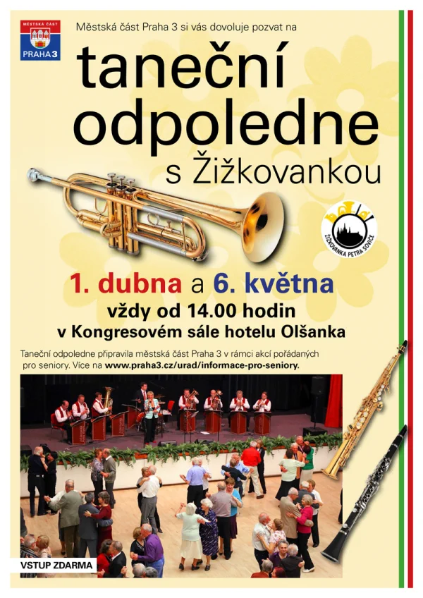 plakát - Taneční odpoledne s Žižkovankou