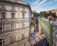 Dům tance — návrh studie — venkovní pohled