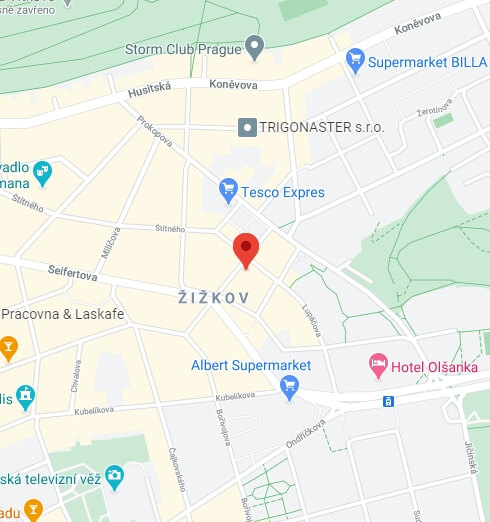 Lipanská 14 mapa