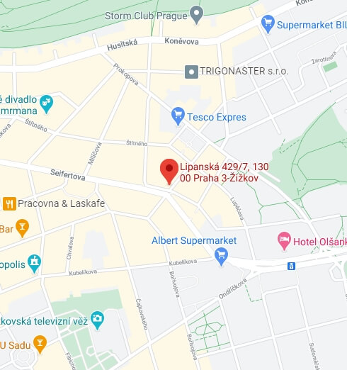 Lipanská 7 mapa