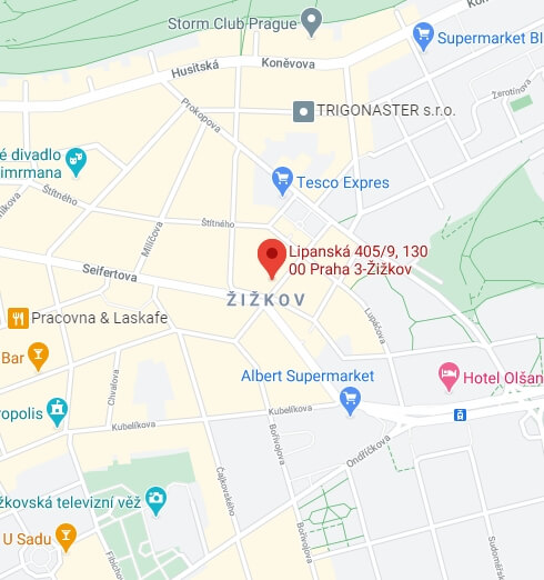 Lipanská 9 mapa