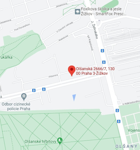 Olšanská 7 mapa
